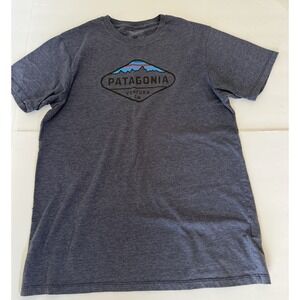 Patagonian's Men's T-shirt Blue medium